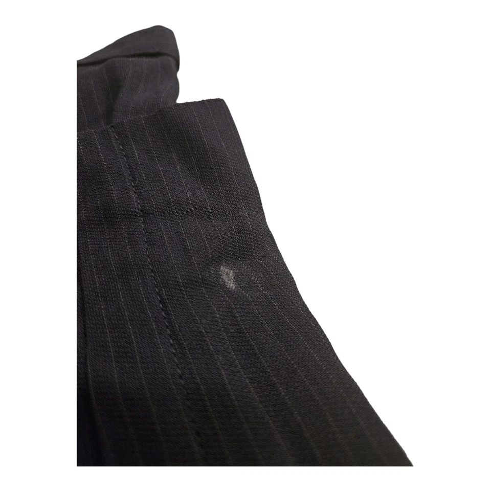 Emporio Armani XS Black Pinstriped Shorts - Image 2 of 4