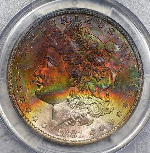 1881-S Morgan Dollar PCGS MS66+ Plus Grade Super Toned Nice Toner! #3FPA