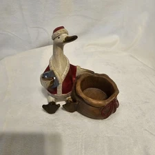 Tii Collections Christmas Decoration  Duck Goose With Votive Gift Sack