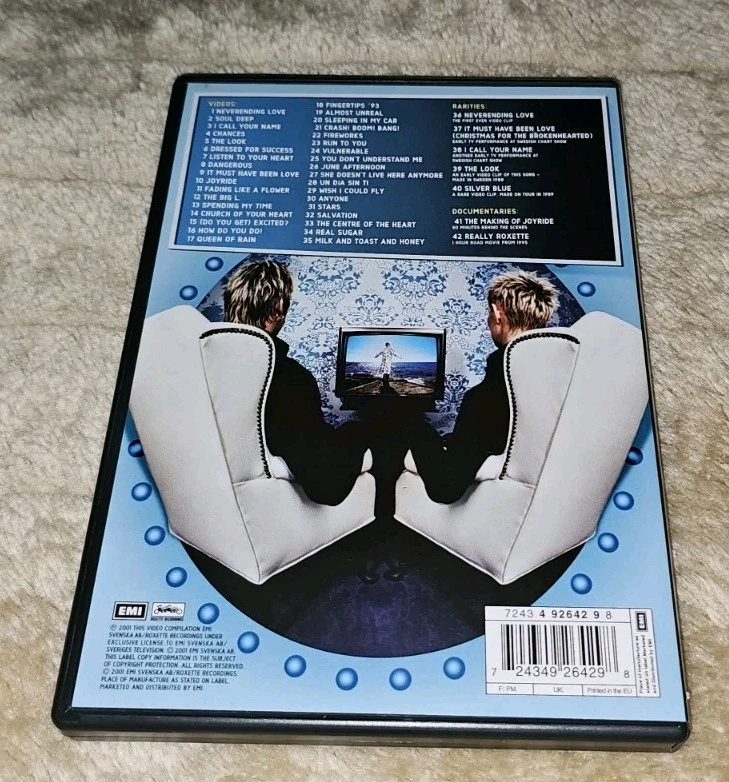 UK DVD. Complete Collection 1987-2001 ROXETTE All the Videos Ever Made & More! - Image 2 of 3