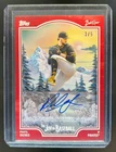 2025 Topps Bob Ross Joy of Baseball Paul Skenes Auto Bright Red #3/5