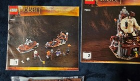 LEGO Hobbit 79010 Goblin King Battle &ndash; Complete Build, Manuals &ndash; Only Gandalf Mi
