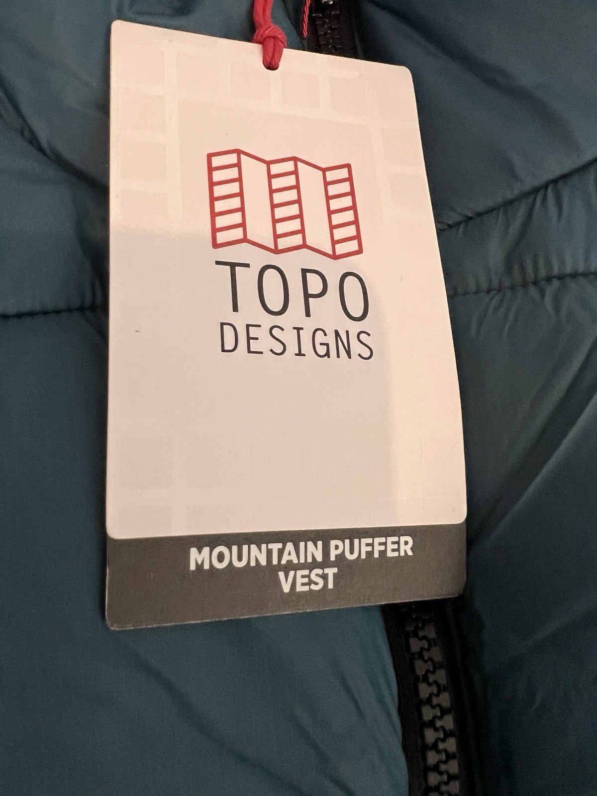 Topo Designs Men's Mountain Puffer Vest Pond Blue, Large image 6