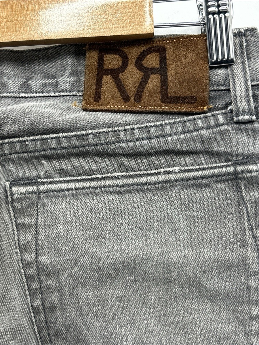 ダブルアールエル　w28×30 RRL Double RL Ralph Lauren Slim Fit Japan Woven Selvedge Gray Men