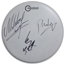 Motorhead Autographed Drumhead Lemmy Kilmister Phil Campbell Mikkey Dee JSA COA