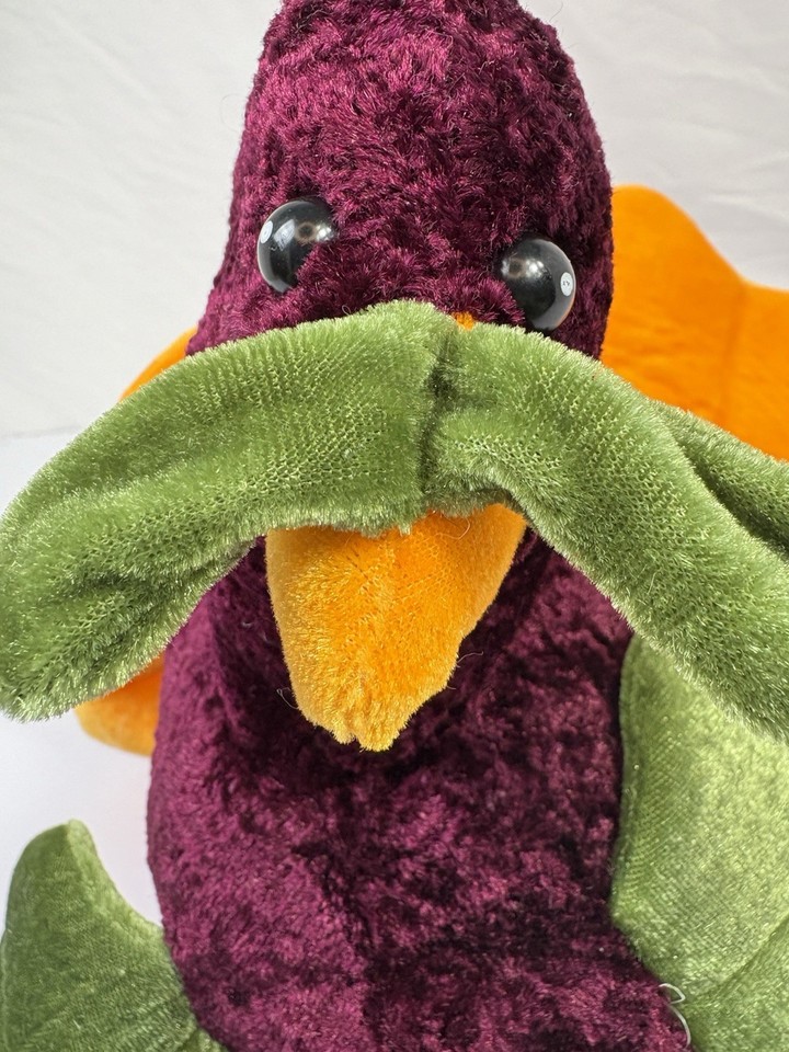 Good Stuffed Plush Turkey Thanksgiving Fall Decor Stuffed Toy Animal 12 ...