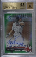2017 Bowman Draft Chrome Pick Green Refractor 3/99 Brett Netzer BGS 9.5 Auto 0b3