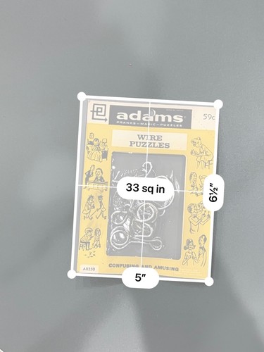 Collectible RARE 1958 Adams Pranks Wire Puzzles Magic Tricks Sealed Package - Picture 5 of 7