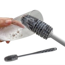 Silicone Milk Bottle Brush Cup Scrubber Glass Cleaner