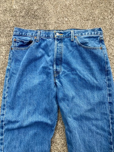 Levi's 501xx Men's Blue Jeans Button Fly 36X30 WPL423 Condition Is Pre-Owned - Picture 2 of 15