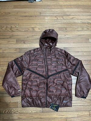 Nike Aeroloft Repel Reflective Lightweight Running Jacket Size M Red CU7792  624 | eBay