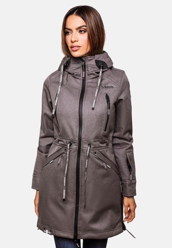 Marikoo Damen Softshell Outdoor Jacke Übergangs Funktions Regen Mantel Racquelle - Bild 6 von 106