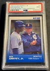 1989 STAR KEN GRIFFEY JR ROOKIE #4 1988 SEASON  YELLOW BACK PSA 9 POP 68  (517)