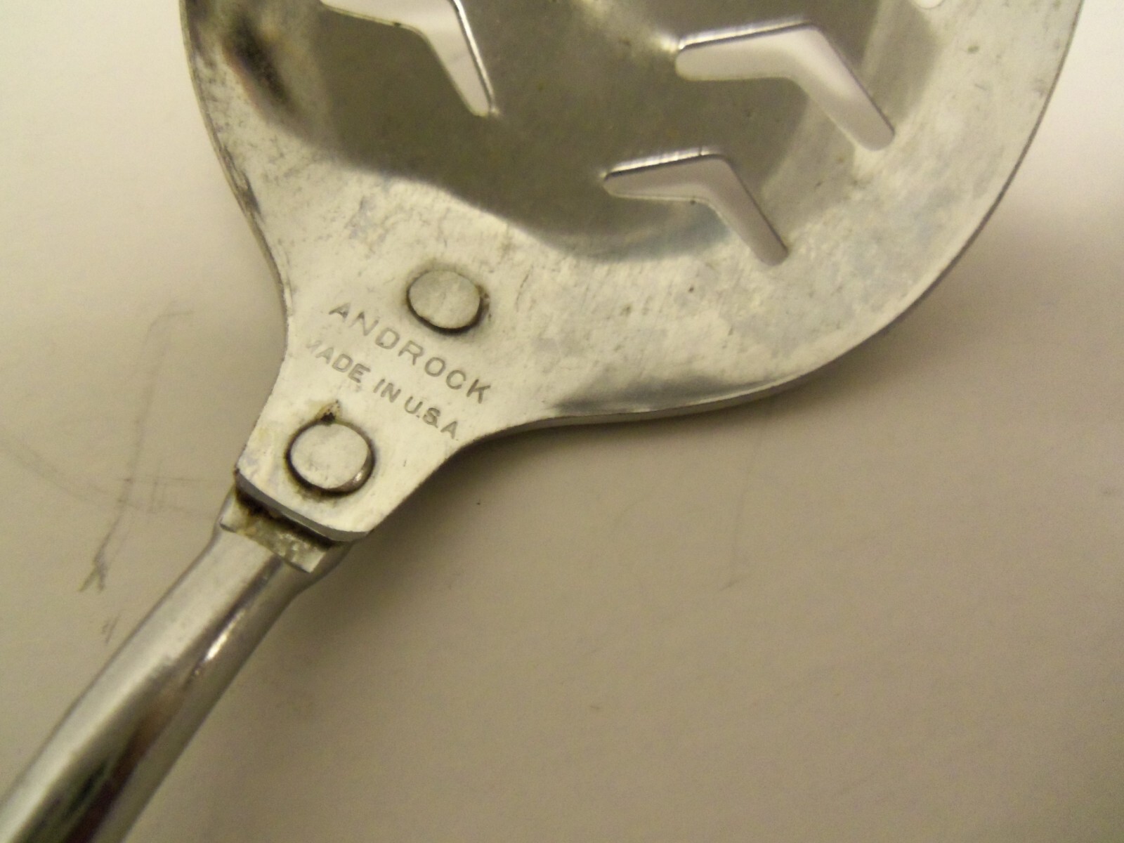 Vintage Kitchen Utensil Androck Slotted Spoon Green Catalin/Bakelite Handle USA eBay