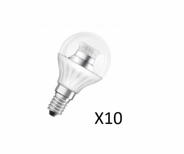10 StüCk Osram Led Tropfenlampen 3,5W(25W) 827 250Lm E14 Klar 25000 St-image