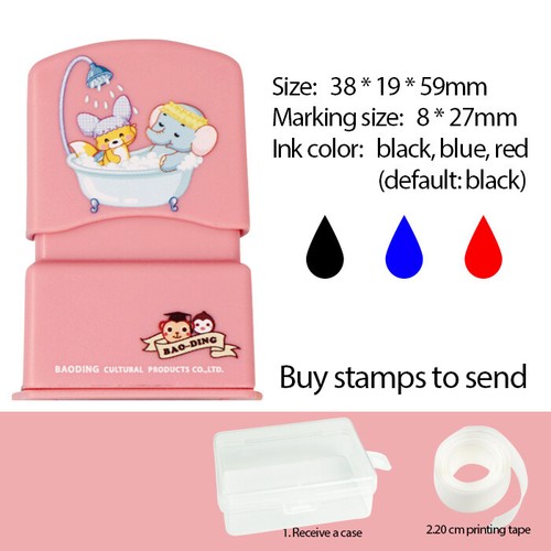 Childrens Cute Custom Waterproof Clothing Name Seal Stamp For Student New - Picture 13 of 13