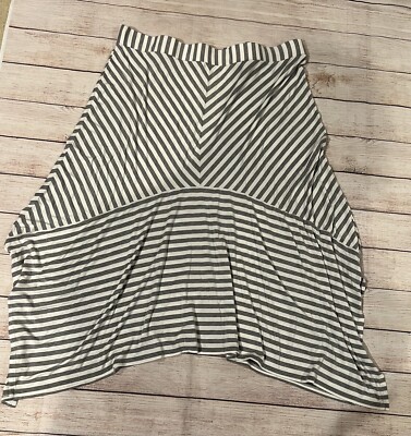 Laurie Felt Rayon Made From Bamboo Blend Striped Maxi Skirt