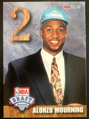 1993 NBA Hoops Alonzo Mourning #8 Draft Pick