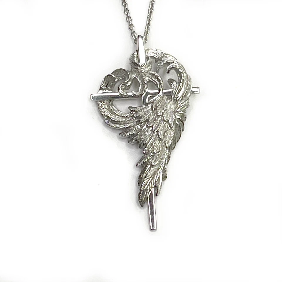 Colgante Cruz Scott Kay Plata Esterlina con Collar de Cadena Firmado Foto 2 de 4