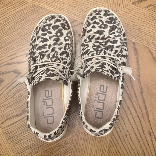 Hey Dude Women's Wendy Woven Cheetah Gray Leopard Size 7 - Picture 14 of 17