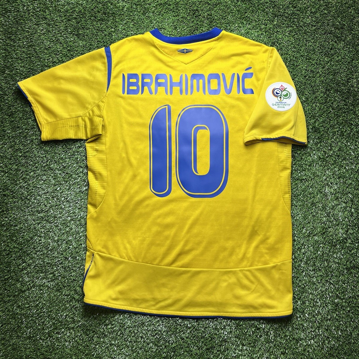 スウェーデン代表 2006 #10 イブラヒモビッチ ユニフォーム スウェーデン（H）2006 W杯 イブラヒモビッチ＃10 +
