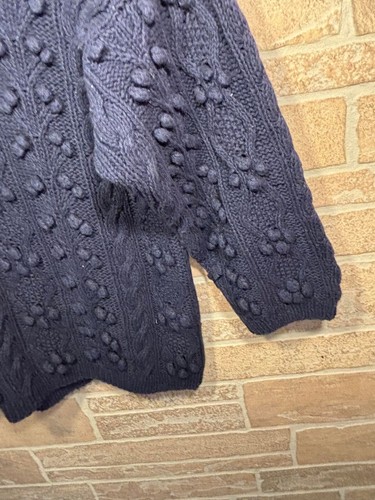 NWOT Vintage JG Hook Knit Cropped Sweater Blue Size Petite - Picture 6 of 7