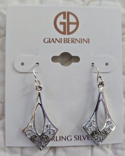 Giani Bernini Sterling Silver Ball Drop Silver Tone Earrings $75 - Picture 2 of 8