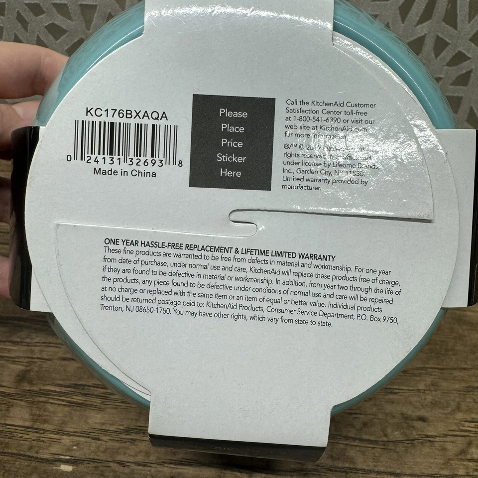 KitchenAid Prep Juego de Cuencos con Tapas 8 Piezas Azul Agua Sólido 1 2 3 4 Tazas Cuencos Foto 4 de 4