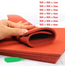 Sponge Foam Rubber Silicone Sheet Plate 500x500mm Heat Press Thick High Temp Mat