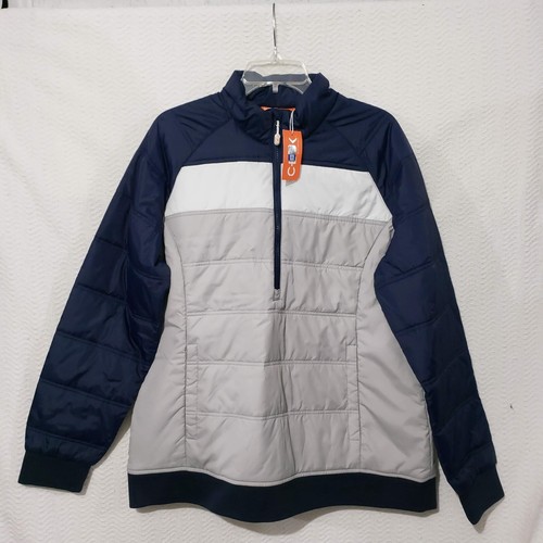 NWT CBUK Cutter & Buck Thaw Half-Zip Insulated Pullover Coat Wind Resistant XL - Picture 3 of 17