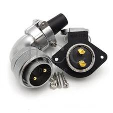 WEIPU WS28 2 pin Bulkhead industry Aviation Plug & Socket Circular Connector