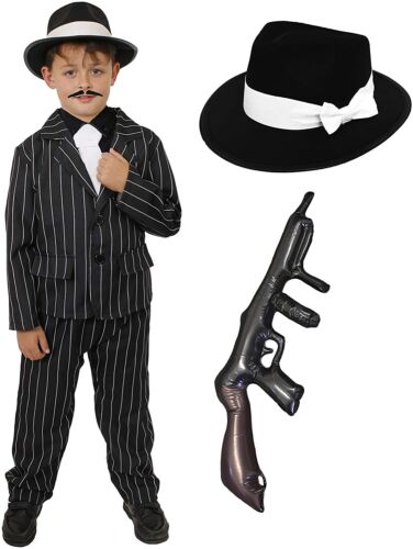 Children's Kids Boys 1920s 20s Gangster Fancy Dress Costume Stage Theatre  Show 3527071501351 | eBay