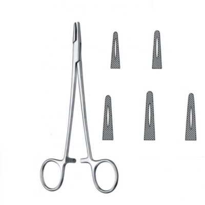 Set of 12 Mayo-Hegar Needle Holders, 7'', Standard Serrated Jaws, Premium