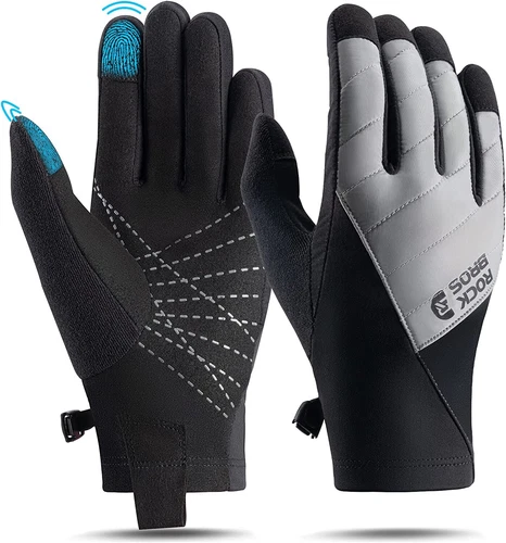 ROCKBROS Winter Fahrradhandschuhe Handschuhe Touchscreen Warm Thermo Sports DHL