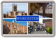 FRIDGE MAGNET - WORCESTER - Large - Worcestershire TOURIST