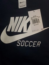 Nike Men s Club Fleece Crew Soccer Navy Size Large