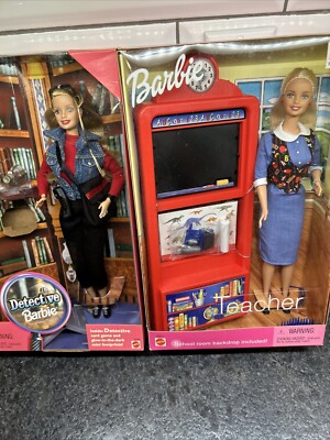 Detective Barbie Special Edition & Barbie Teacher New 24189