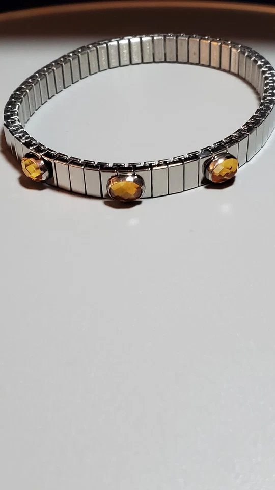 NOMINATION ITALY Made in Italy Three-stone CZ Bracelet in Stainless Steel 7" - Image 4 of 4