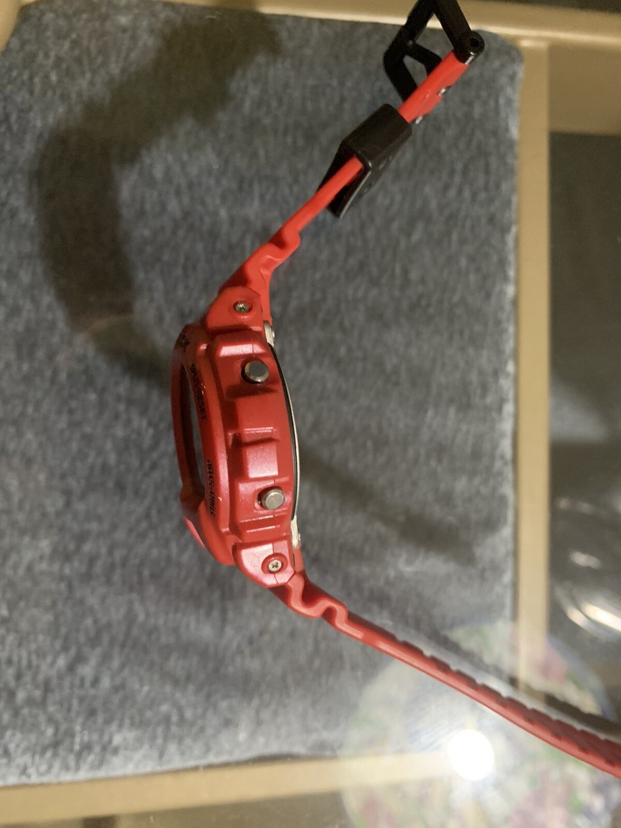 G SHOCK FOX FIRE RED THRASHER DW-6900 H-4 SPIDER CROSS SKULL