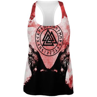 Berserker Viking's Blood Odin's Ravens All Over Womens Work Out Tank Top