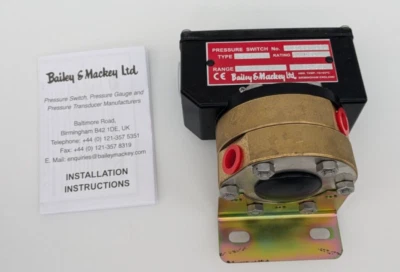 Bailey & Mackey pressure switch type 1382, 1/4" BSPP Female, 02 - 4 bar VAT inc.
