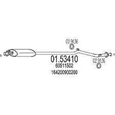 Centre silencer Alfa 164 1407=117006=60511502