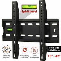 TV Wall Bracket Slim 15-42 Inch – Flat To Wall Mount for Compatible Screens UK
