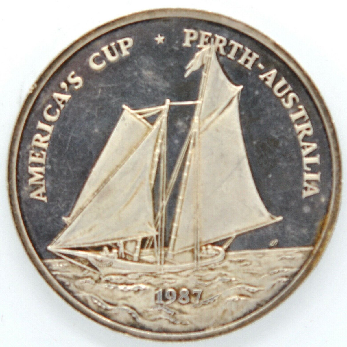 1987 America's Cup Perth Australia Samoa Sisifo 5 OZ $25 999