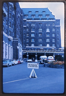 Vtg 1962 35mm Slide - Fairmont Banff Springs BC Canada Ski Resort - Kodachrome