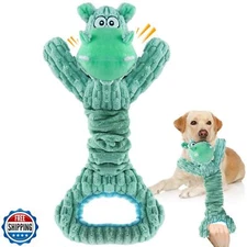 Fuufome Dog Toy for Aggressive Chewers：Large Plush Dog Toys with Squeaker to 