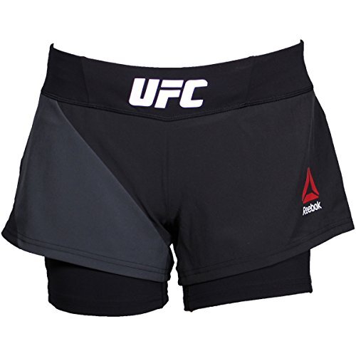 Reebok UFC Octagon Short 32インチ 黒 Reebok UFC Womens Blank Octagon Short Black/Gravel- 32