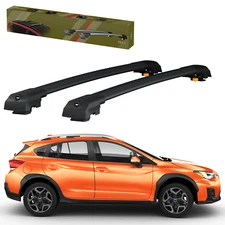 Roof Racks Cross bars for Subaru Forester 2019-2024 Black Aluminum lockable