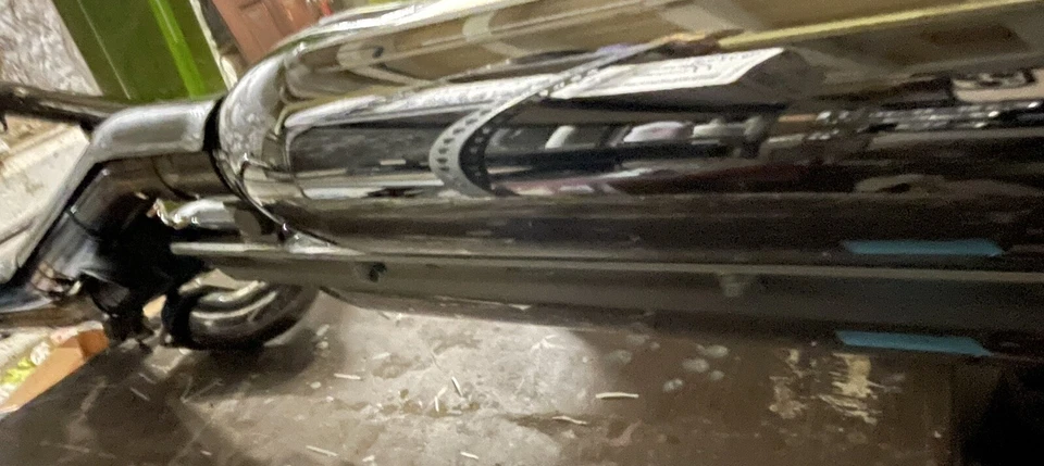 Заводские хромированные выхлопные трубы Victory для мотоциклов + глушитель от оригинального производителя с перегородками - Изображение 3 из 4