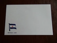 BOOKER SHIPPING LINE    CARD   NOTELET   115  X 75 mm  vgc  1960s era 
